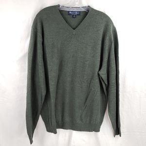 Davis & Squire Green Merino Wool Sweater XL